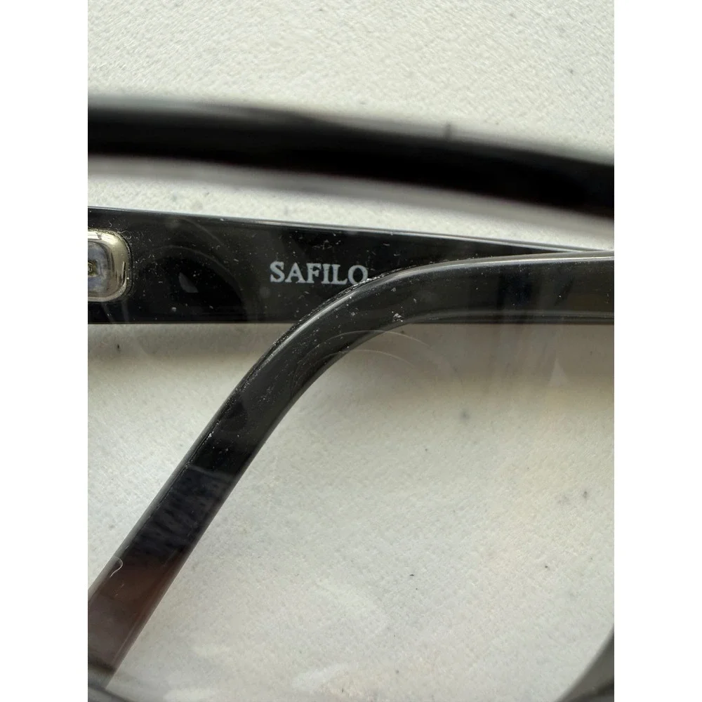 Safilo ELASTA 1639 0807 140 Black Rim Eye Glasses Frames Only